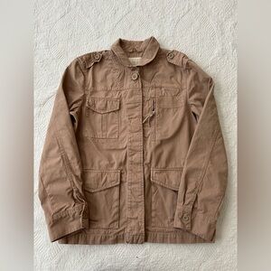 J Crew Khaki jacket size 6. Barn style with loads of pockets. Good shape.